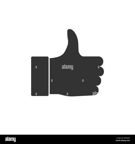 Good Like Thumbs Up Icon Vector Illustration Flat Stock Vector Image