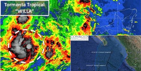 Willa evoluciona a huracán categoría 2 en aguas del Pacífico Mexico