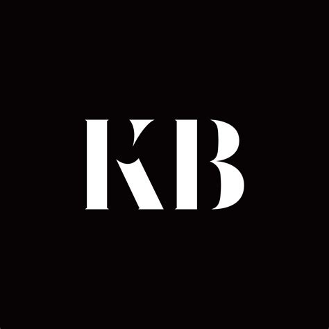 Kb Logo Letter Initial Logo Designs Template 2767711 Vector Art At Vecteezy