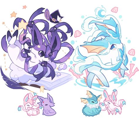 Eeveelution Fusions Eevee Pokemon Fusion Art Cute Pokemon