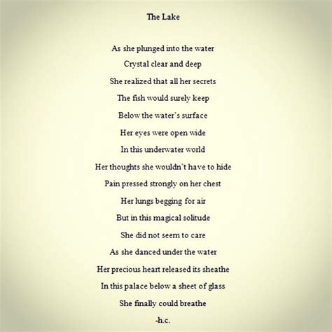 The Lake Poem Real Quotes Pretty Quotes Inspirational Quotes