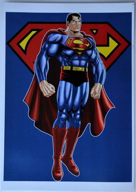 SUPERMAN Pin Up Print DC Terry Huddleston Art EBay