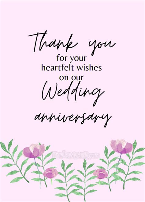 50 Thank You Messages For Anniversary Wishes True Love Words
