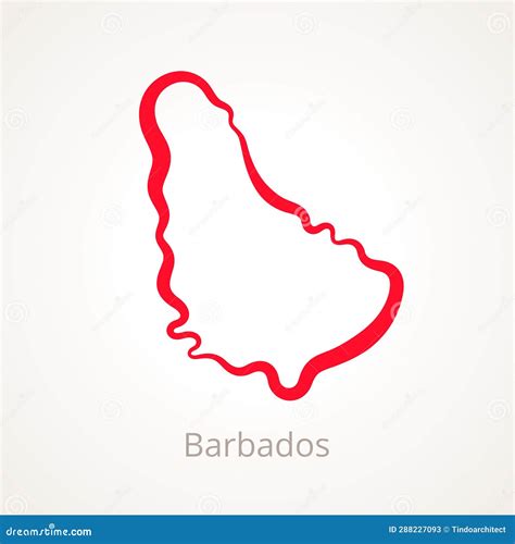 Barbados Outline Map Stock Illustration Illustration Of Barbados 288227093