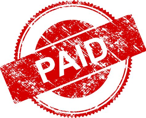 Paid In Full Stamp Vector