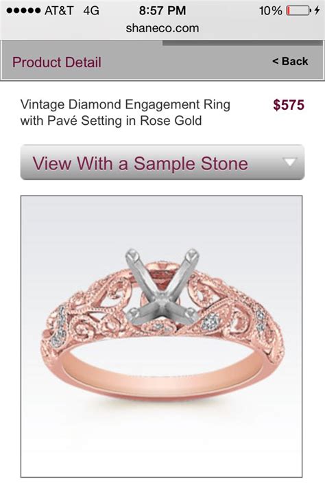 Shane Co Diamond Engagement Rings Vintage Engagement Rings Diamond