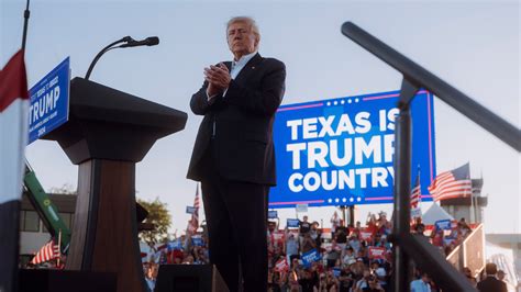 As Trump Rallies In Texas His Followers Shore Up His 2024 Bid The