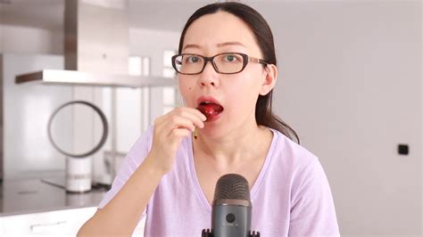 Eating Cherries Asmr Youtube