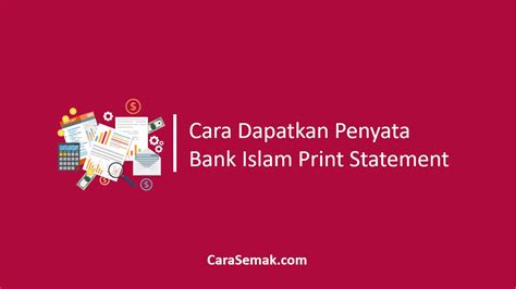 A bank statement is a document that shows how much money was credited to and debited from a bank account over the period of a month or quarter. 3 Cara Dapatkan Penyata Bank Islam Print Statement