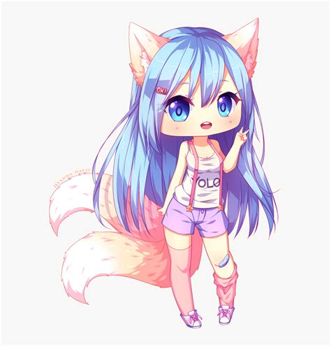 81 Anime Kawaii Cute Chibi Wolf Girl