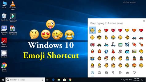 Windows 10 Emoji Shortcut Key How To Add Emojis To File And Folder Images