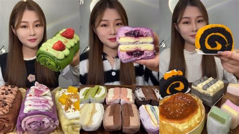 Asmr Dessert Mukbang Eating Cake Mukbang Eating Show Youtube