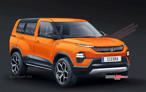 Tata Sierra Suv In 4 New Colours Digital Render Of Production Variant