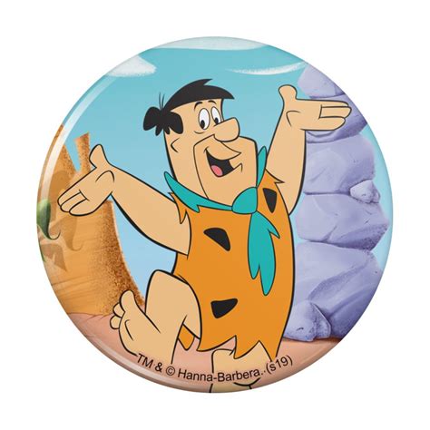The Flintstones Fred Character Pinback Button Pin