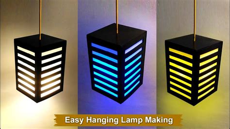 Easy Way To Make Hanging Fancy Lamp At Home Diy Wall Lamp Craft