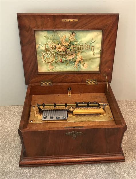 Antique swiss continental marquetry inlay cylinder music box by a.v. Antiques Atlas - Victorian Twin Comb Symphonion N Schulz-Marke