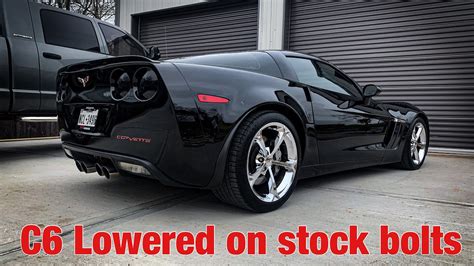 C6 Corvette Lowered On Stock Bolts Youtube