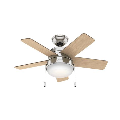 Hunter Tarrant 36 In Led Indoor Brushed Nickel Ceiling Fan 59304 The