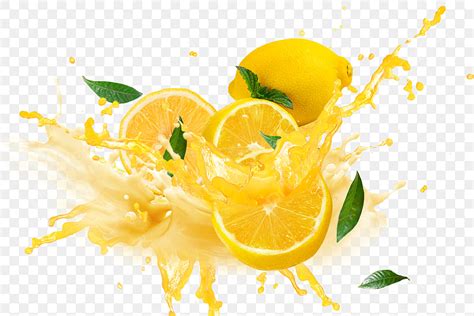 Lemon Splash Png Vector Psd And Clipart With Transparent Background