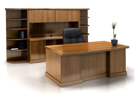 Solid Wood Executive Desk Natural Walnut Heartwood Jasper Desk