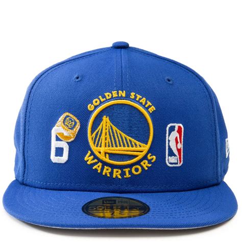 New Era Caps Golden State Warriors 6x World Champions 59fifty Fitted