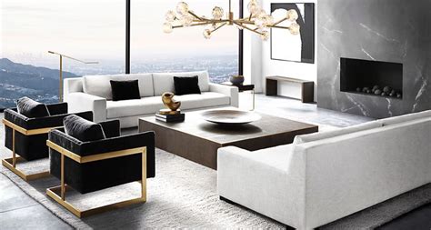 To tie everything together, display a few palm leaves in a vase on the. New Brass Furniture and Decor from RH Modern