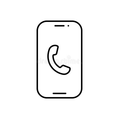 Phone Call Icon On The White Background Eps 10 Stock Vector