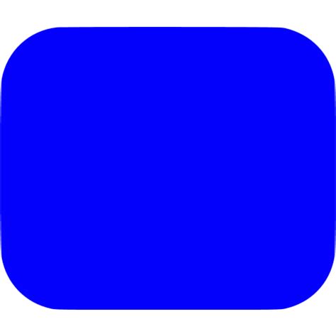 Blue Rounded Rectangle Icon Free Blue Rectangle Icons