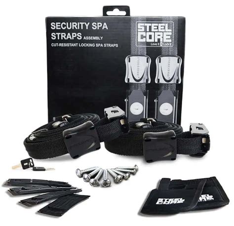 Steel Core Spa Security Strap Kit For Hot Tubs