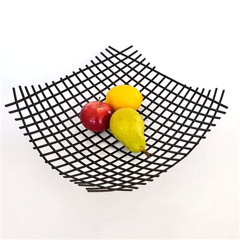 Minimalist Fruit Bowl Geometric Metal Bowl Fruits Basket Etsy Canada