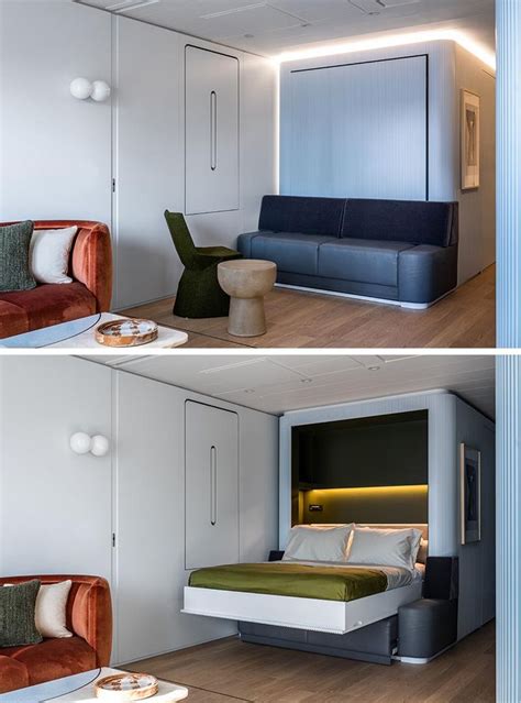 Two Murphy Beds Are Hidden In The Walls Of This Small Apartment In 2020