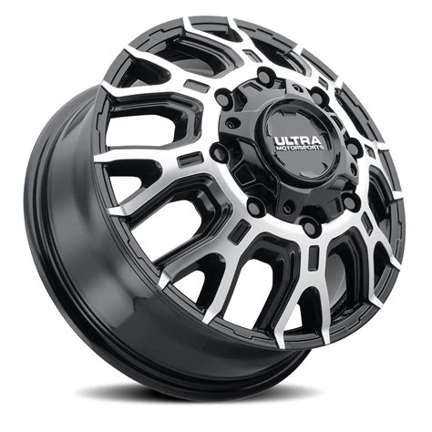Ultra Scorpion Dually 022 Gb M Rims And Wheels Gloss Black W Diamond Cut