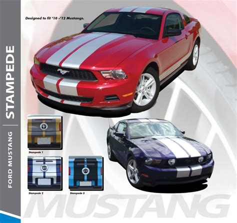Getaway 2010 2012 Ford Mustang Boss Style C Stripe Vinyl Graphic