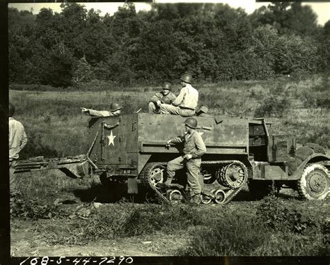Prime Mover Preparing To Move Out With A 3 Inch Anti Tank Gun After