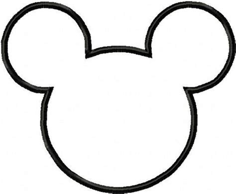 Mickey Mouse Face Template Clipart Best