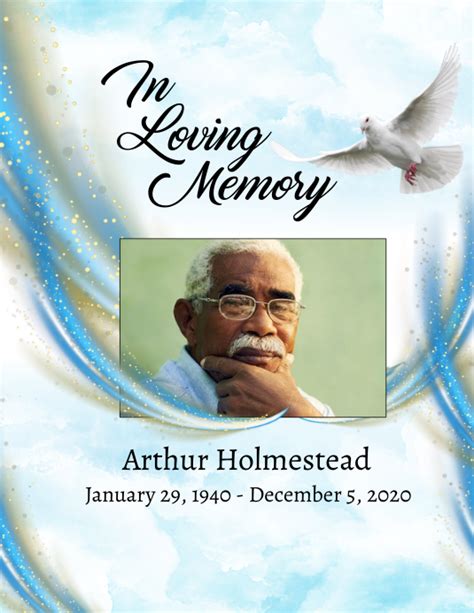 Copy Of Obituary Template Design Postermywall