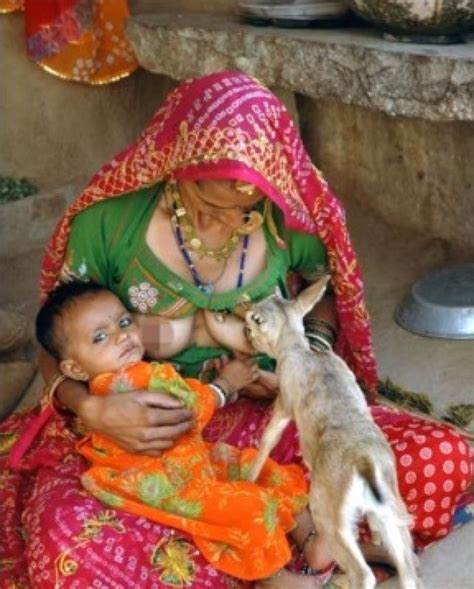 Women Of This Indian Community Breastfeed Deer Alongside Their Own Baby