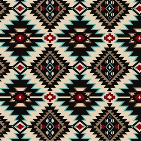 Native Pattern Fleece Fabrics Etsy In 2021 Native American Patterns
