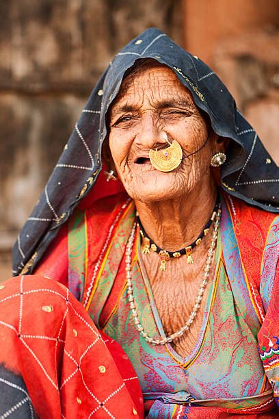 Royalty Free Happy Indian Old Woman In Desert Village India Pictures