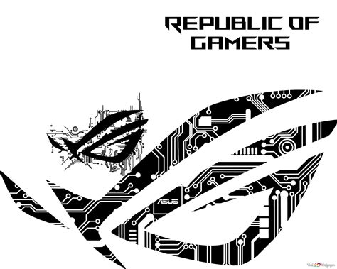 Asus Rog Republic Of Gamers Rog Hi Tech Black Logo 4k Wallpaper