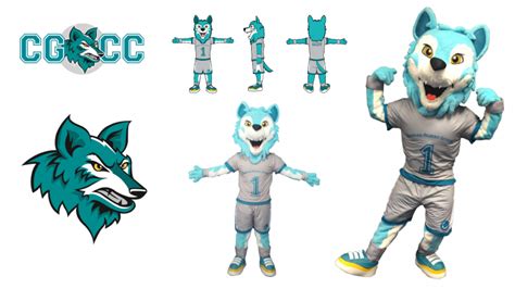 Custom Mascot Costume Coyote Cg College By Promo Bears Promo Bears Usa