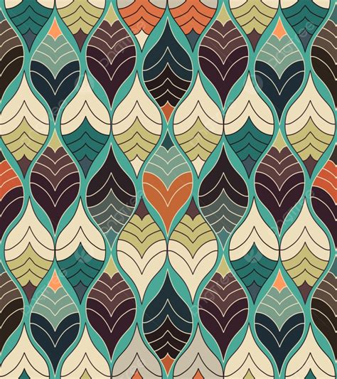 Abstract Seamless Colorful Print Modern Geometric Pattern Background