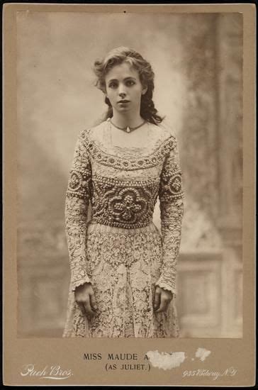 Pach Brothers Miss Maude Adams As Juliet 1899 Museum Of The City Of New York Maude