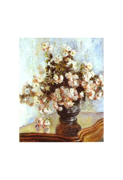 The picture is painted with professional oil paints. Vase with Flowers by Claude Oscar Monet - Art gallery oil ...