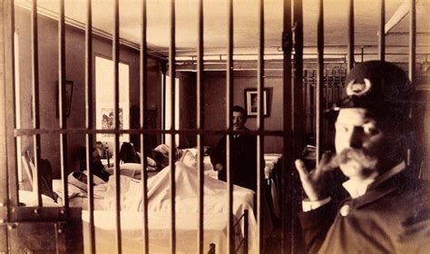 Ca 1890 Bellevue Hospital In New York Criminal Ward No Rest No