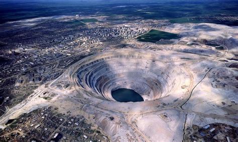 Mirny Diamond Mine Worlds Largest Open Pit Mine