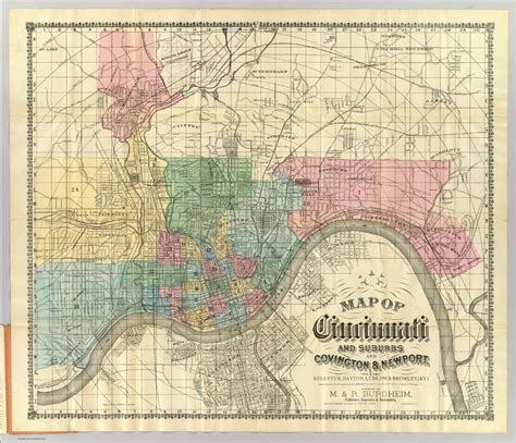 Cincinnati And Suburbs David Rumsey Historical Map Collection