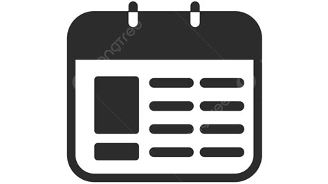 Logo Kalender Hitam Putih Sederhana Hitam Dan Putih Kalender Tanggal