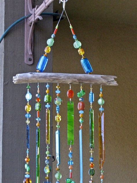 Stained Glass Wind Chime Glass Windchimes By Judyevanscollection With