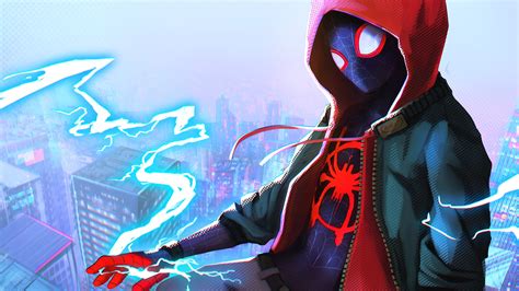Miles Morales Electricity Spider Man Into The Spider Verse 4k 27801